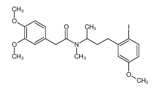 N-[3-(2-Iodo-5-methoxyphenyl)-l-methylpropyl]-3,4-dimethoxy-N-methylbenzeneacetamide