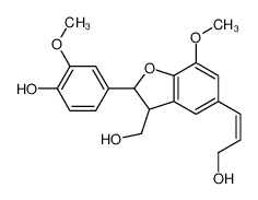 4-[3-(hydroxymethyl)-5-[(E)-3-hydroxyprop-1-enyl]-7-methoxy-2,3-dihydro-1-benzofuran-2-yl]-2-methoxyphenol 4263-87-0