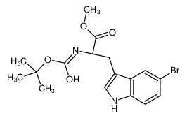 Methyl 5-bromo-N-{[(2-methyl-2-propanyl)oxy]carbonyl}-L-tryptopha nate 1257851-13-0