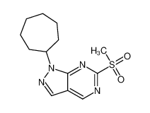 1-cycloheptyl-6-methylsulfonylpyrazolo[3,4-d]pyrimidine