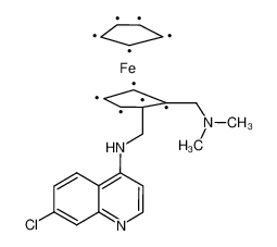 7-chloro-N-[[2-[(dimethylamino)methyl]cyclopenta-1,4-dien-1-yl]methyl]quinolin-4-amine,cyclopenta-1,3-diene,iron(2+) 185055-67-8