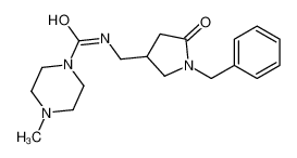 N-[(1-benzyl-5-oxopyrrolidin-3-yl)methyl]-4-methylpiperazine-1-carboxamide 103295-58-5