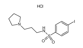 4-IODO-N-(3-PYRROLIDIN-1-YL-PROPYL)-BENZENESULFONAMIDE HYDROCHLORIDE 77283-50-2