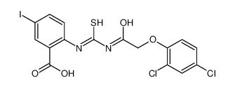 2-[[2-(2,4-dichlorophenoxy)acetyl]carbamothioylamino]-5-iodobenzoic acid 535955-51-2