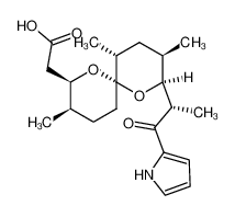 86214-09-7 (2R,3R,6S,8S,9R,11R,1'R)-2-(carboxymethyl)-8-(1'-methyl-2'-oxo-2'-(1H-pyrrol-2-yl)ethyl)-3,9,11-trimethyl-1,7-dioxaspiro(5.5)undecane