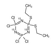 1,1-Diethylmercapto-tetrachlorocyclotriphosphazatrien (15N markiert)
