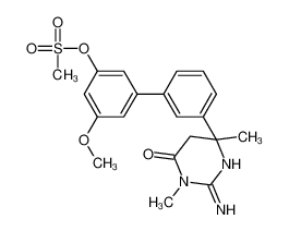 3'-(2-Amino-1,4-dimethyl-6-oxo-1,4,5,6-tetrahydro-4-pyrimidinyl)- 5-methoxy-3-biphenylyl methanesulfonate 942505-60-4