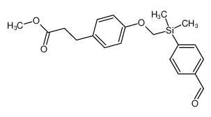 195454-06-9 3-(4-{[(4-Formyl-phenyl)-dimethyl-silanyl]-methoxy}-phenyl)-propionic acid methyl ester