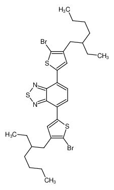 1246949-11-0 4,7-bis[5-bromo-4-(2-ethyhexyl)-2-thienyl]-2,1,3-benzothiadiazole