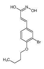 3-(3-bromo-4-butoxyphenyl)-N-hydroxyprop-2-enamide