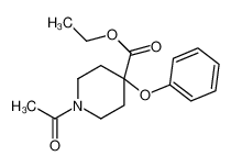 ethyl 1-acetyl-4-phenoxypiperidine-4-carboxylate 71404-11-0