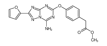 139180-47-5 spectrum, 7-amino-5-(4-methoxycarbonylmethylphenoxy)-2-(2-furyl)-[1,2,4]triazolo[1,5-a][1,3,5]triazine