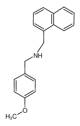 1-(4-methoxyphenyl)-N-(naphthalen-1-ylmethyl)methanamine 185669-79-8