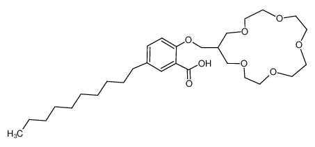 107094-14-4 5-Decyl-2-(1,4,7,10,13-pentaoxa-cyclohexadec-15-ylmethoxy)-benzoic acid