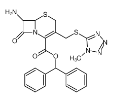 二苯基甲基(6R,7R)-7-氨基-3-{[(1-甲基-1H-四唑-5-基)硫基]甲基}-8-氧代-5-硫杂-1-氮杂双环[4.2.0]辛-2-烯-2-羧酸酯