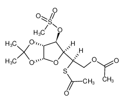 103090-76-2 6-O-acetyl-5-S-acetyl-1,2-O-isopropylidene-3-O-methanesulphonyl-5-thio-α-D-glucofuranose