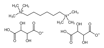 (2R,3R)-2,3,4-trihydroxy-4-oxobutanoate,trimethyl-[3-methyl-6-(trimethylazaniumyl)hexyl]azanium 2079-78-9