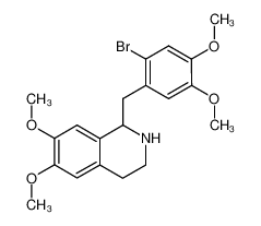 59444-59-6 (+/-)-1-(2-bromo-4,5-dimethoxybenzyl)-6,7-dimethoxy-1,2,3,4-tetrahydroisoquinoline