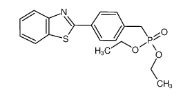 2-[4-(diethoxyphosphorylmethyl)phenyl]-1,3-benzothiazole 75889-62-2