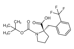 (2S)-1-[(2-methylpropan-2-yl)oxycarbonyl]-2-[[2-(trifluoromethyl)phenyl]methyl]pyrrolidine-2-carboxylic acid