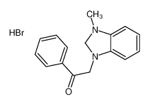 34910-61-7 2-(3-methyl-2,3-dihydrobenzimidazol-3-ium-1-yl)-1-phenylethanone,bromide