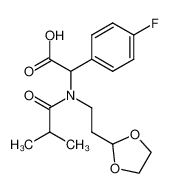 110862-44-7 α-[[2-(1,3-dioxolan-2-yl)ethyl](2-methyl-1-oxopropyl)amino]-4-fluorobenzeneacetic acid