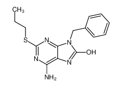 6-amino-9-benzyl-2-propylsulfanyl-7H-purin-8-one 226906-68-9