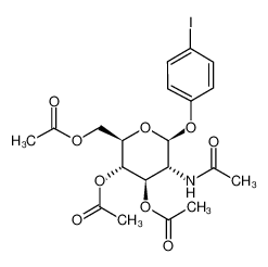 [(2R,3S,4R,5R,6S)-5-acetamido-3,4-diacetyloxy-6-(4-iodophenoxy)oxan-2-yl]methyl acetate 38229-75-3