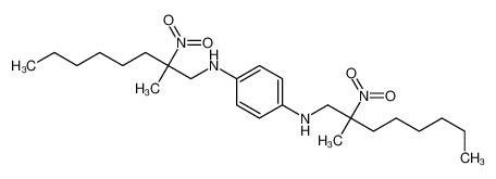 1-N,4-N-bis(2-methyl-2-nitrooctyl)benzene-1,4-diamine 125558-68-1