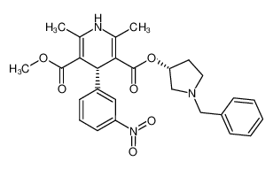 101930-02-3 (3RS)-1-benzyl-3-pyrrolidinyl methyl (4RS)2,6-dimethyl-4-(m-nitrophenyl)-1,4-dihydropyridine-3,5-dicarboxylate hydrochloride