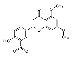 5,7-dimethoxy-2-(4-methyl-3-nitrophenyl)chromen-4-one 921942-59-8