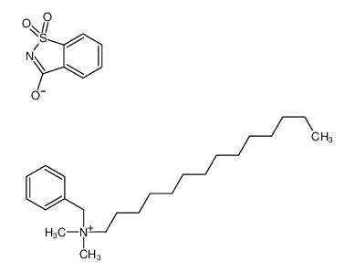 68989-01-5 苄基-C12-18-烷基二甲基季铵化合物与 1,2-苯并异噻唑-3(2H)-酮 1,1-二氧化物(1:1) 盐