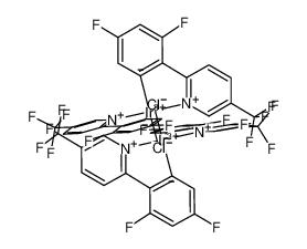 870987-64-7 structure, C48H24Cl2F20Ir2N4++++