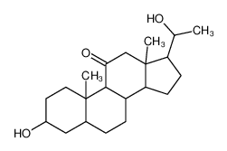 (8S,9S,10S,13S,14S,17S)-3-hydroxy-17-(1-hydroxyethyl)-10,13-dimethyl-1,2,3,4,5,6,7,8,9,12,14,15,16,17-tetradecahydrocyclopenta[a]phenanthren-11-one 565-98-0