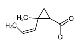 2-methyl-2-prop-1-enylcyclopropane-1-carbonyl chloride 244203-16-5