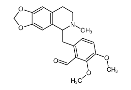 (+)-2,3-二甲氧基-6-[[(5R)-5,6,7,8-四氢-6-甲基-1,3-二氧杂环戊并[4,5-g]异喹啉-5-基]甲基]苯甲醛