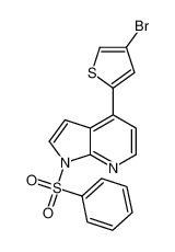 943321-97-9 4-(4-Bromo-2-thienyl)-1-(phenylsulfonyl)-1H-pyrrolo[2,3-b]pyridin e