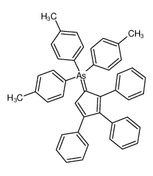 86268-29-3 spectrum, tri-p-tolyl(2,3,4-triphenylcyclopenta-2,4-dien-1-ylidene)-l<sup>5</sup>-arsane