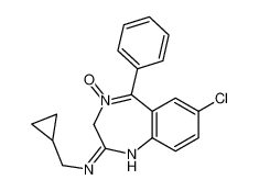 7-chloro-N-(cyclopropylmethyl)-4-hydroxy-5-phenyl-3H-1,4-benzodiazepin-2-imine 15687-07-7