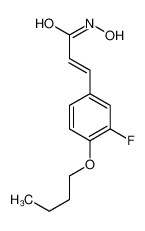 3-(4-butoxy-3-fluorophenyl)-N-hydroxyprop-2-enamide