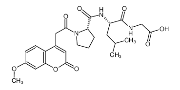 2-[[2-[[1-[2-(7-methoxy-2-oxochromen-4-yl)acetyl]pyrrolidine-2-carbonyl]amino]-4-methylpentanoyl]amino]acetic acid