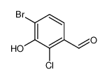 4-bromo-2-chloro-3-hydroxy-benzaldehyde 860243-44-3