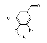 3-溴-5-氯-4-甲氧基苯甲醛