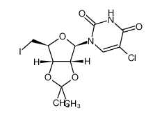 1-(5-脱氧-5-碘-2,3-O-异亚丙基呋喃戊糖基)-5-氟-2,4(1H,3H)-嘧啶二酮