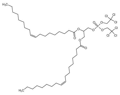 71017-87-3 structure, C43H75Cl6O8P