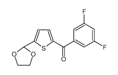 (3,5-difluorophenyl)-[5-(1,3-dioxolan-2-yl)thiophen-2-yl]methanone 898778-84-2