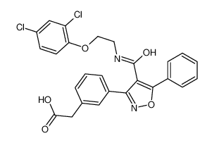 [3-(4-{[2-(2,4-Dichlorophenoxy)ethyl]carbamoyl}-5-phenyl-1,2-oxaz ol-3-yl)phenyl]acetic acid 870194-96-0