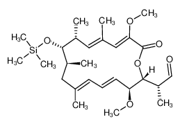 154842-10-1 (R)-2-((4E,6E,12E,14Z)-(2R,3S,9S,10S,11R)-3,15-Dimethoxy-7,9,11,13-tetramethyl-16-oxo-10-trimethylsilanyloxy-oxacyclohexadeca-4,6,12,14-tetraen-2-yl)-propionaldehyde