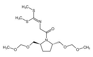 108437-90-7 trans-(2S,5S)-N-[N-bis(methylthio)methyleneglycyl]-2,5-bis(methoxymethoxymethyl)pyrrolidine