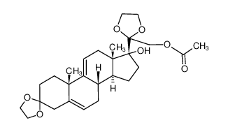 428516-04-5 21-acetoxy-3,3,20,20-bis-ethanediyldioxy-pregna-5,9(11)-dien-17-ol